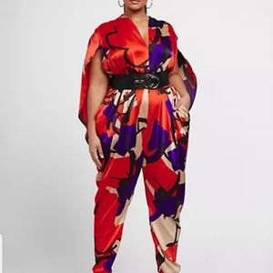 MALLORY DRAPED CAPE JUMPSUIT GABRIELLE UNION X FTF